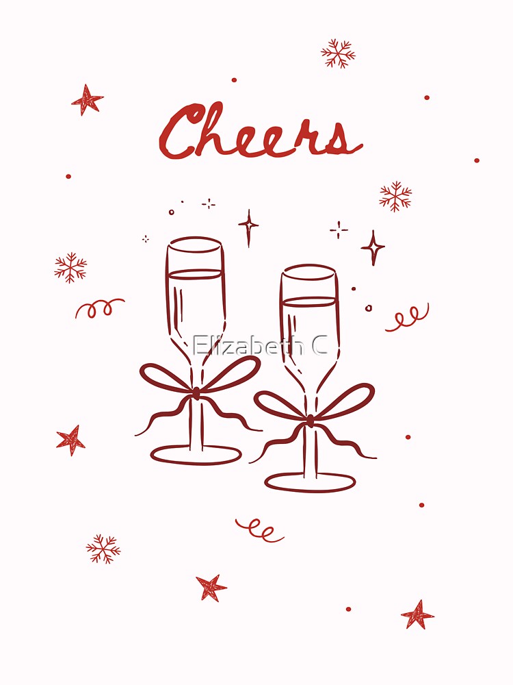 Minimalist Aesthetic Toast for New Year's Eve by ElizabethCoelho