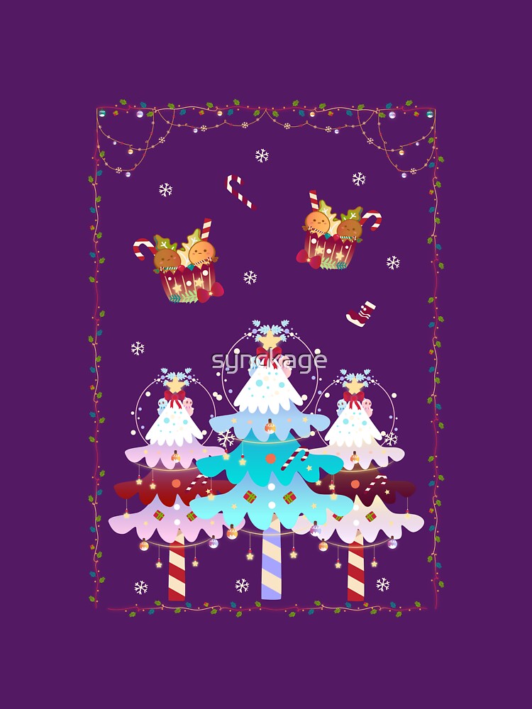 Christmas Tree and Gingerbread Cookies Vertical Ver by synckage
