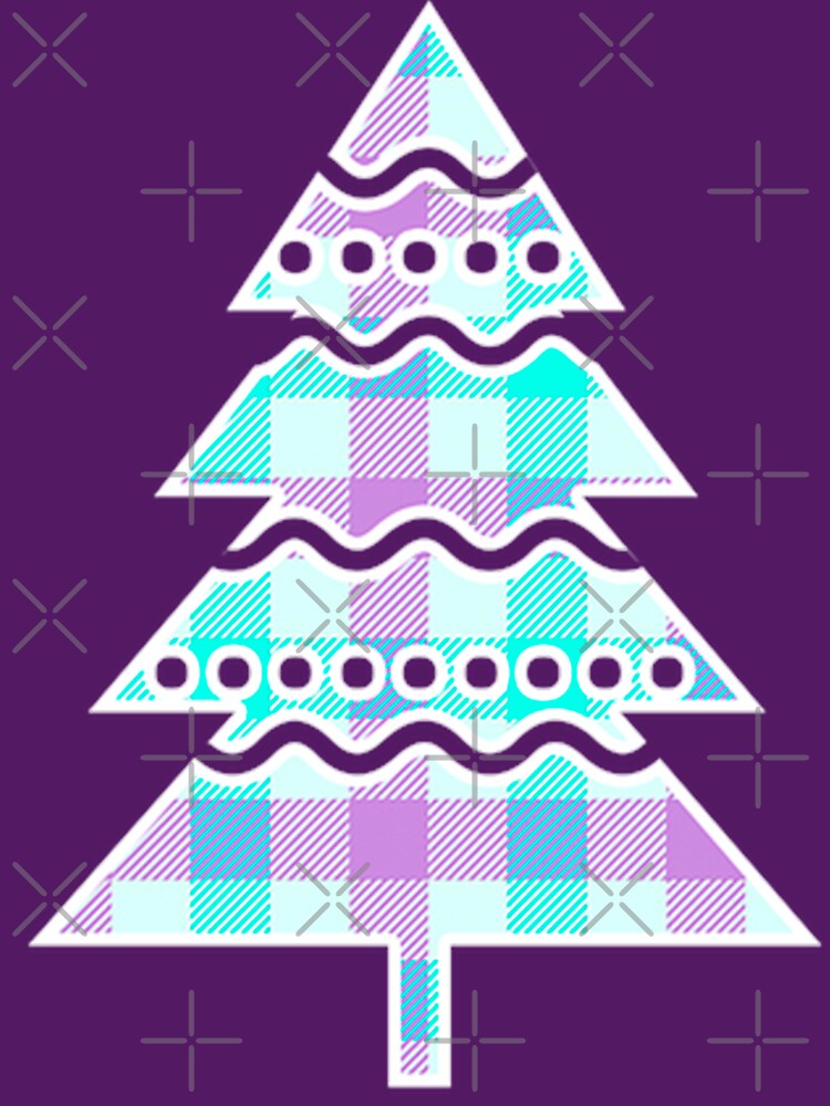 Yule Christmas Tartan Pattern Tree by WiccaFairy