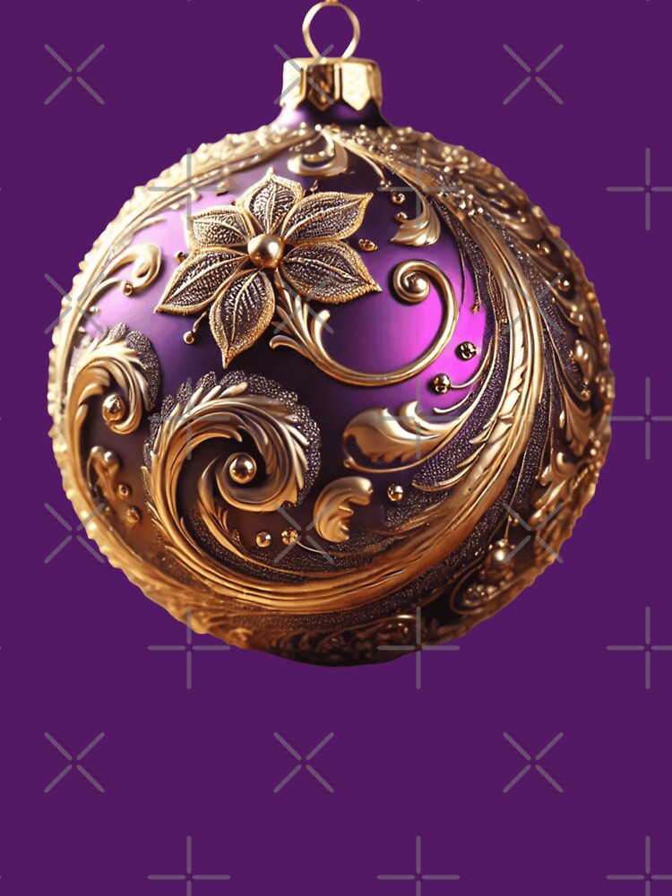 Christmas Special: Purple and Gold Ornament by TrueCraftLabs