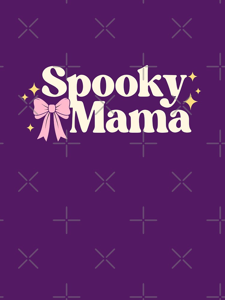 Spooky Mama Coquette Halloween Bow Mom Shirt by Raw Tigers