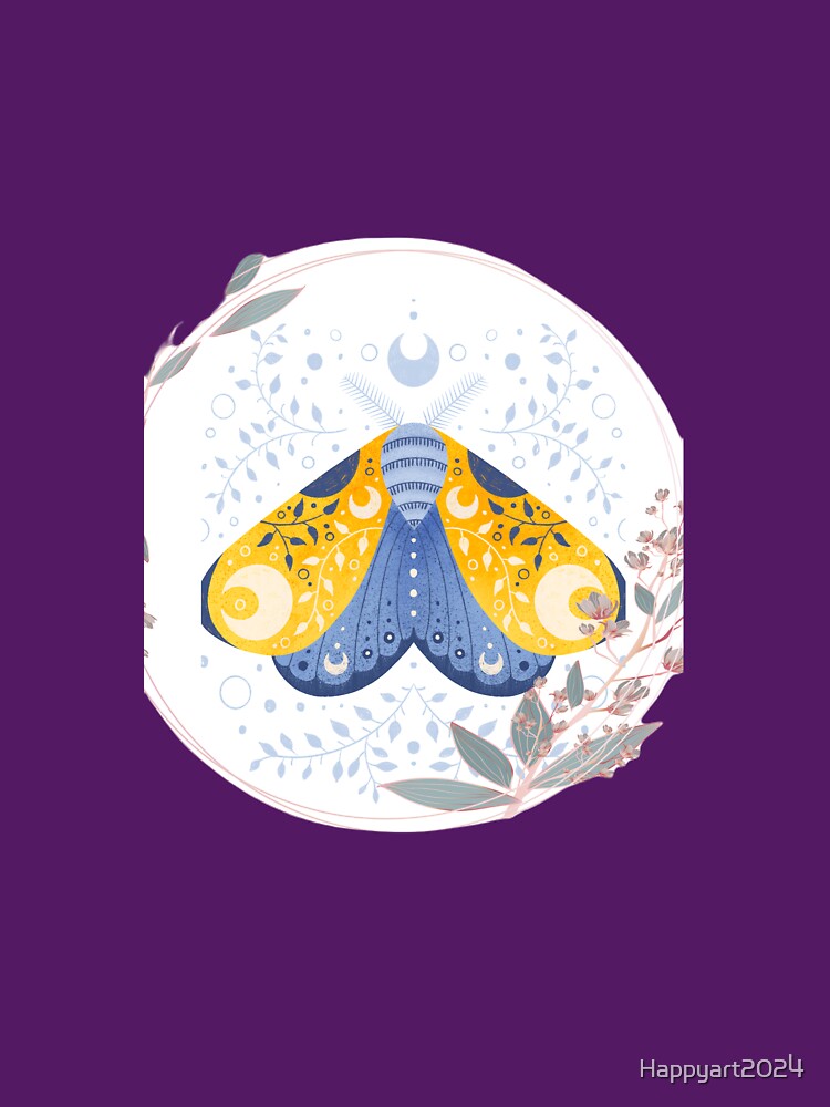 chinese moon moth (good fortune, seeing the light) by Happyart2024