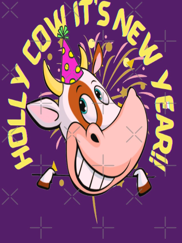 Holly Cow it is New Year Lettering Design, 2, Howdy New Year, New Years Celebration, New Years Eve Countdown by Adri Barnard