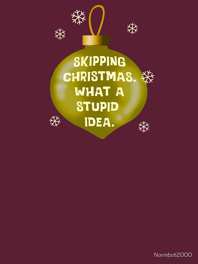 Skipping Christmas Ornament by Normbot2000