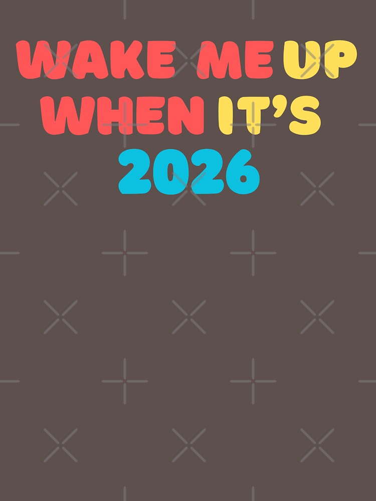 2025 Happy New Year - Black with 'Wake Me Up When It's 2025' Text Design for Men and Women" by shyktrend