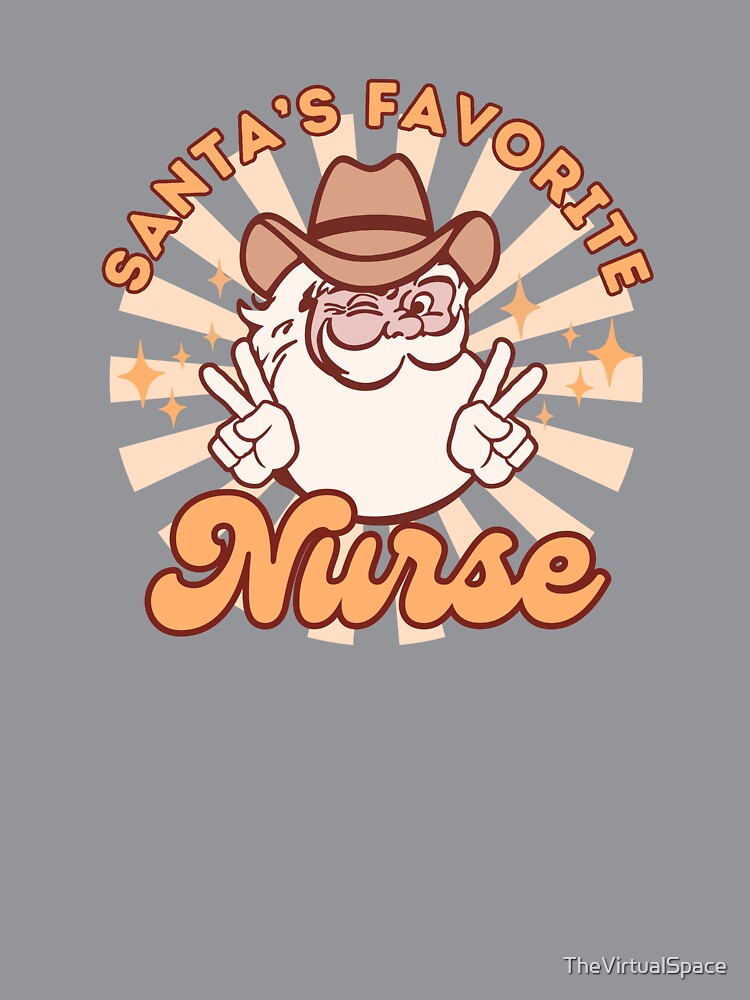 Healthcare professional's life - Santa´s Favorite Nurse Retro Vintage Design by TheVirtualSpace