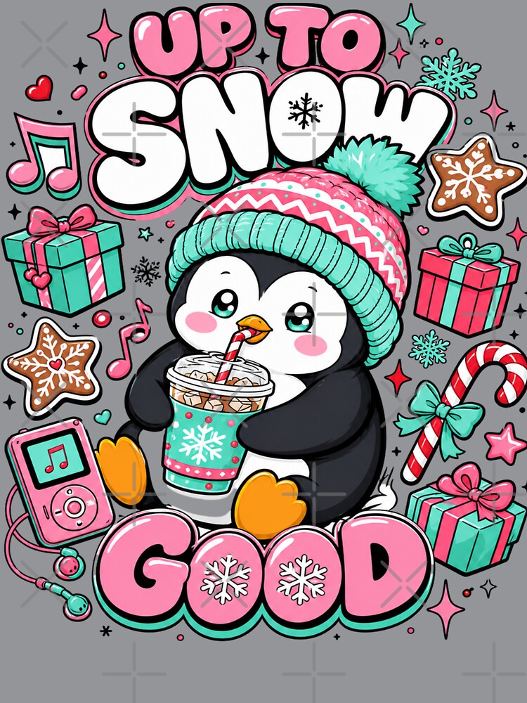 Funny Winter Penguin Ugly Christmas Sweater by Design Vibras