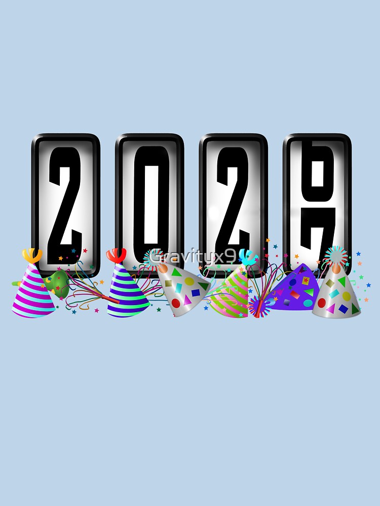 New Years Odometer Party Hats 2027 by Gravityx9