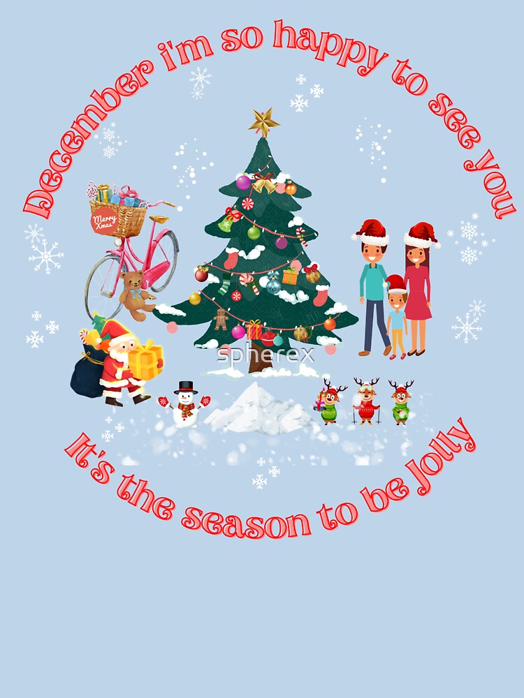 Christmas T-shirt - Merry Christmas family holiday by spherex