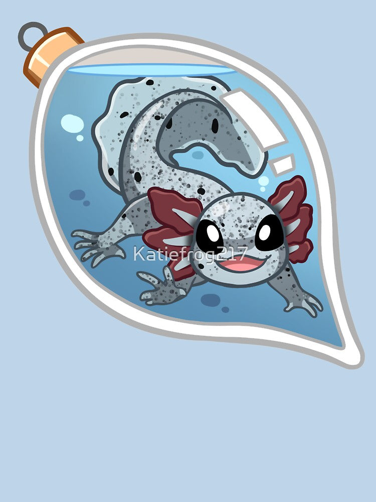 Christmas Axolotl Ornament (Lightless) by Katiefrog217