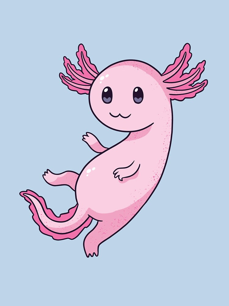 Cute Axolotl as a popular gift idea by Tahuverian