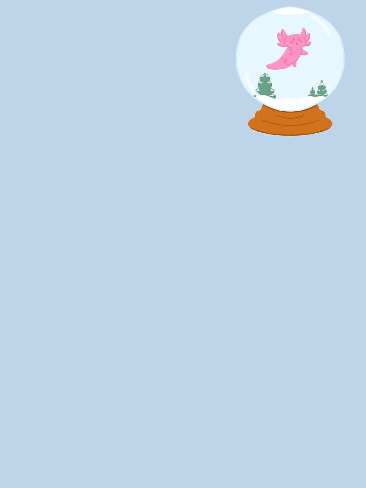 Snow Globe Axolotl by VODkmw