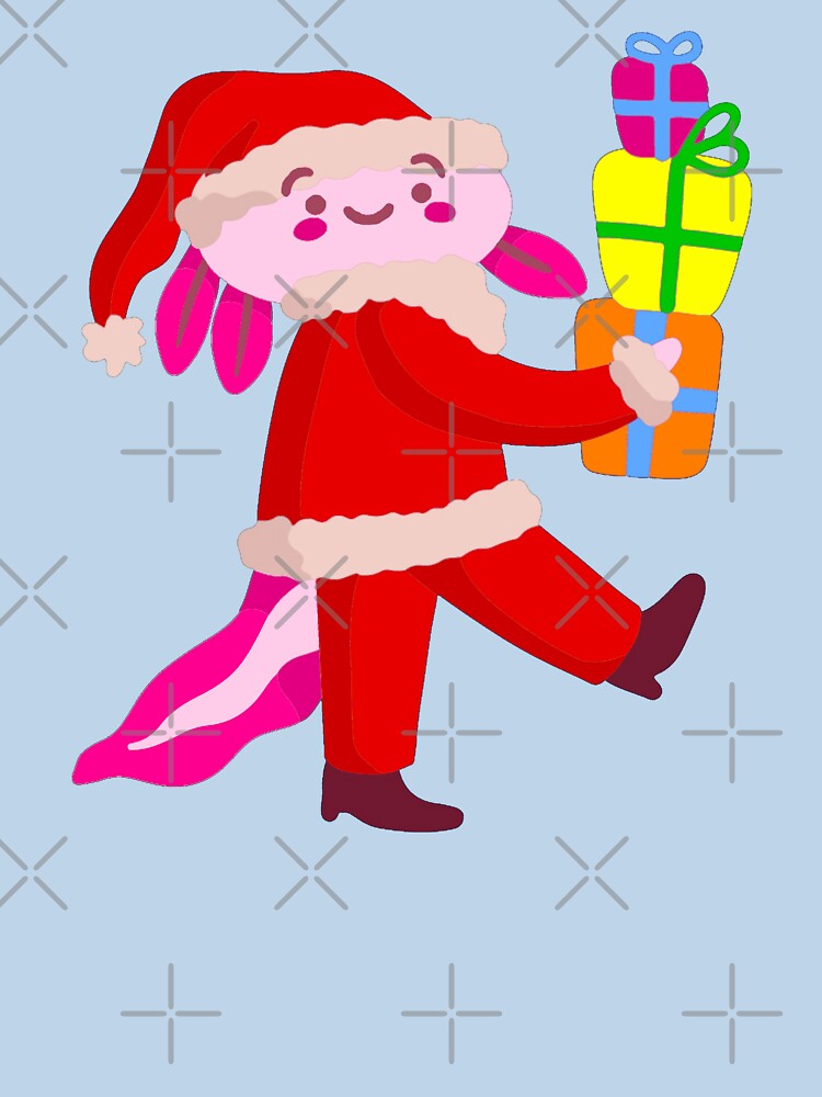 funny christmas axolotl santa claus by Gossip Rag