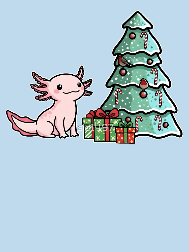 Cute Axolotl Christmas Joy – Festive Holiday by SidTastic