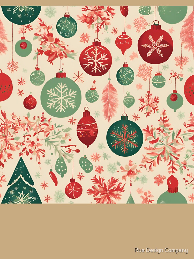 Retro Christmas Pattern by Rue Design Company