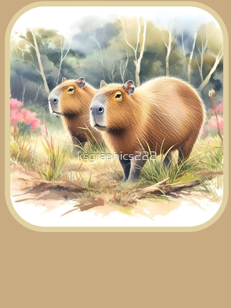 Capybara Art #12 | Capybara Lovers by ksgraphics222