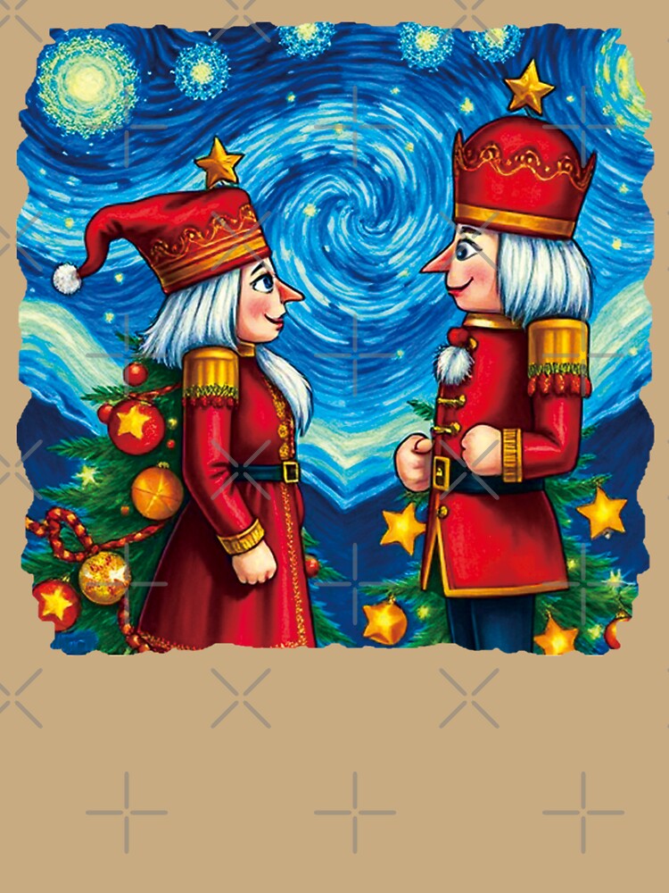 A pair of Christmas Nutcrackers In Starry Night. by EunsooLee