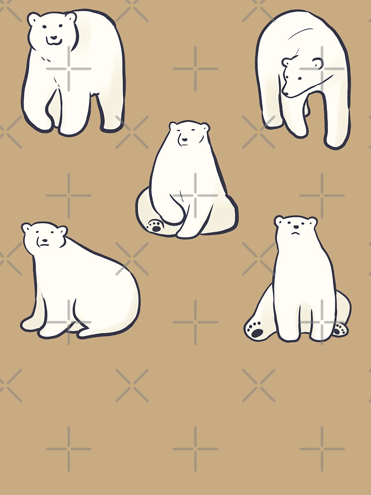 Cute Polar bear pack by Mayarart