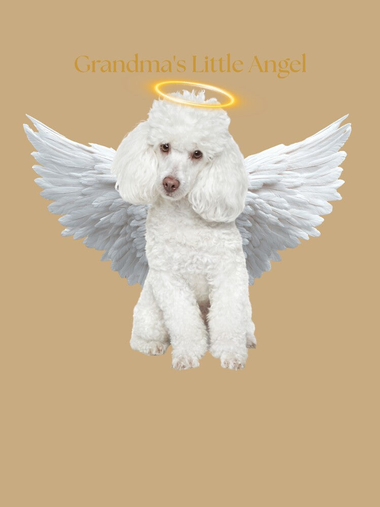 Grandmas Little Angel Cute Poodle Gift Grandma Dog by chaos-and-curls