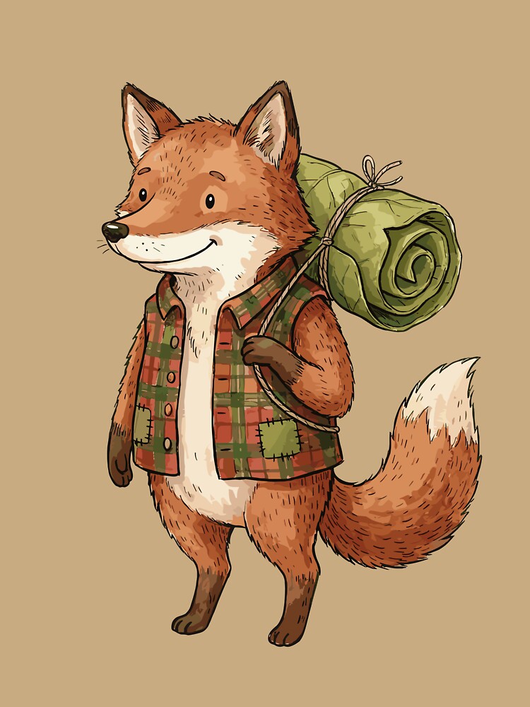 Rustic Cottagecore: Flannel Fox Camper by bapupa