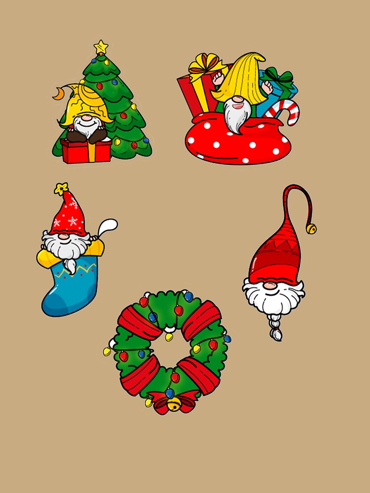 Christmas Gnomies Pack Set Merry Christmas Gift For Family And Friends by my-pro-designer
