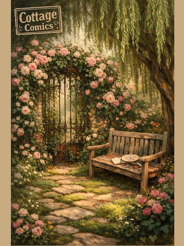 The Secret Garden Gate - Cottagecore Aesthetic by bapupa