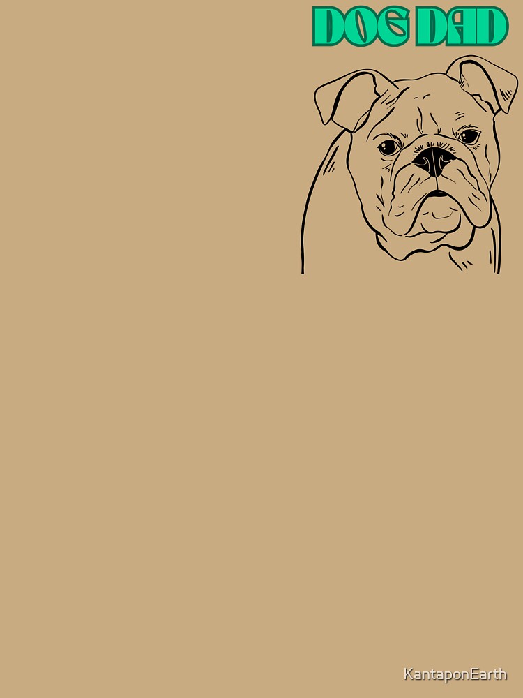 "Dog Dad Retro Style T-Shirt Gift for Dog Lovers" by KantaponEarth