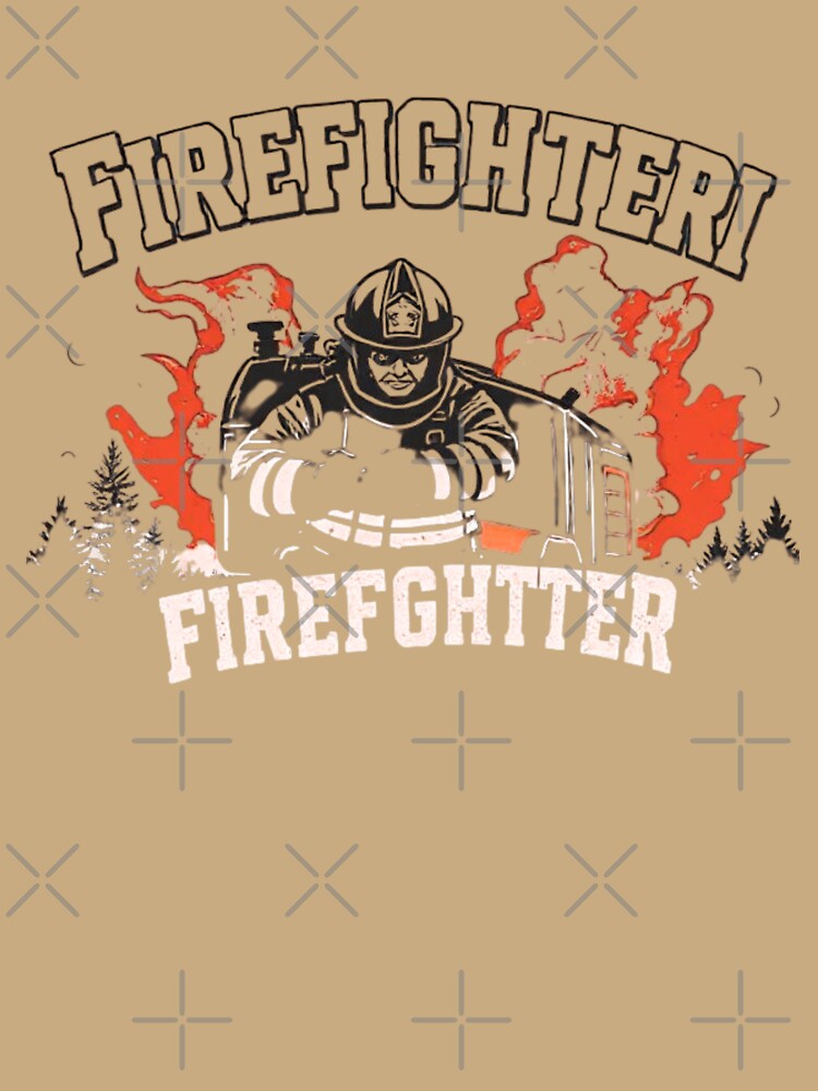 Firefighter retro style classic tshirt by anandsiva2703