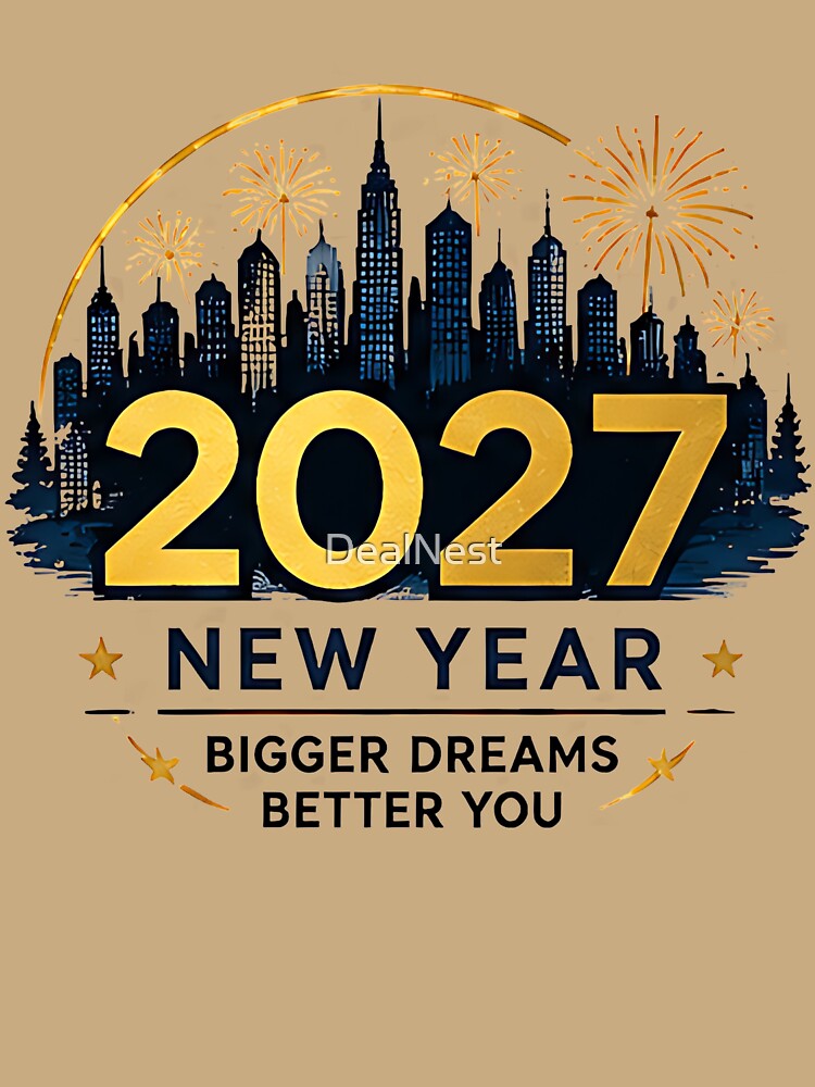 2027 New Year Bigger Dreams Better You T-Shirt by DealNest