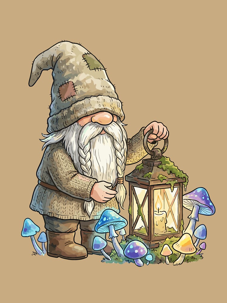 Nostalgic Cottagecore: Gnome's Garden Lantern by bapupa