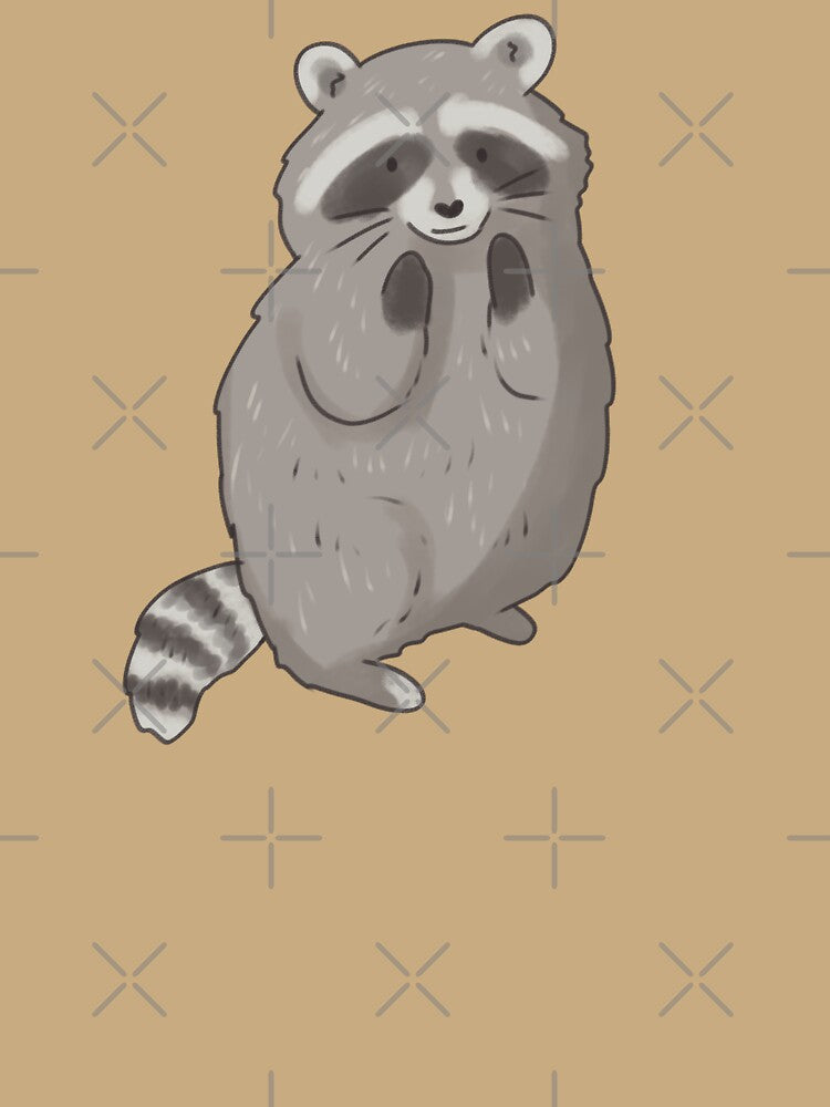 Cute raccoon art by Mayarart