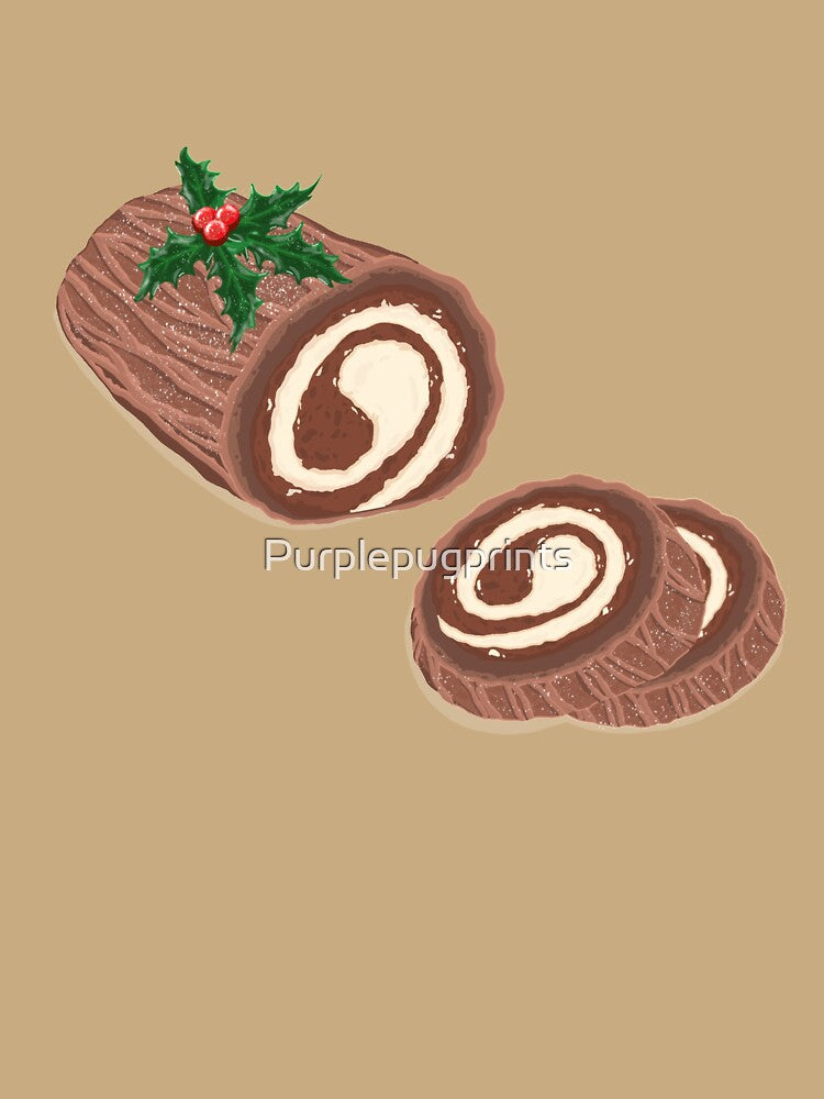 Christmas yule log by Purplepugprints