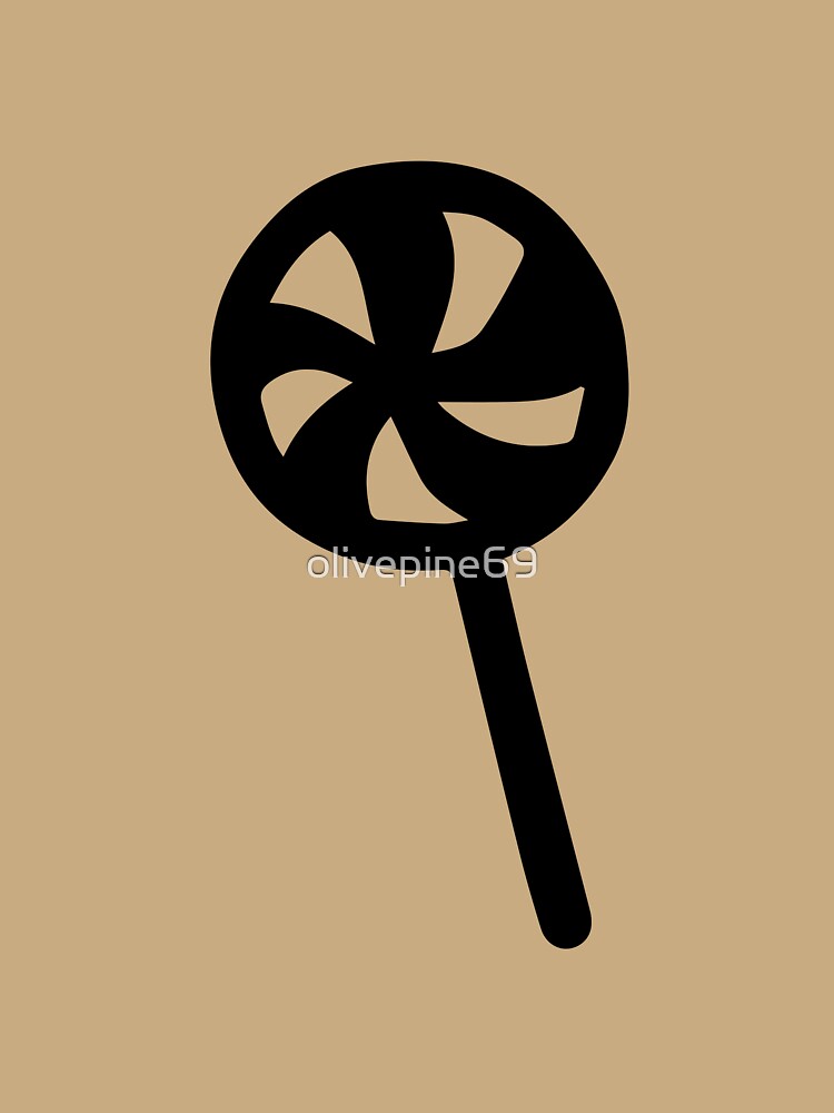 Candy swirl lollipop icon silhouette black flat isolated vector by olivepine69