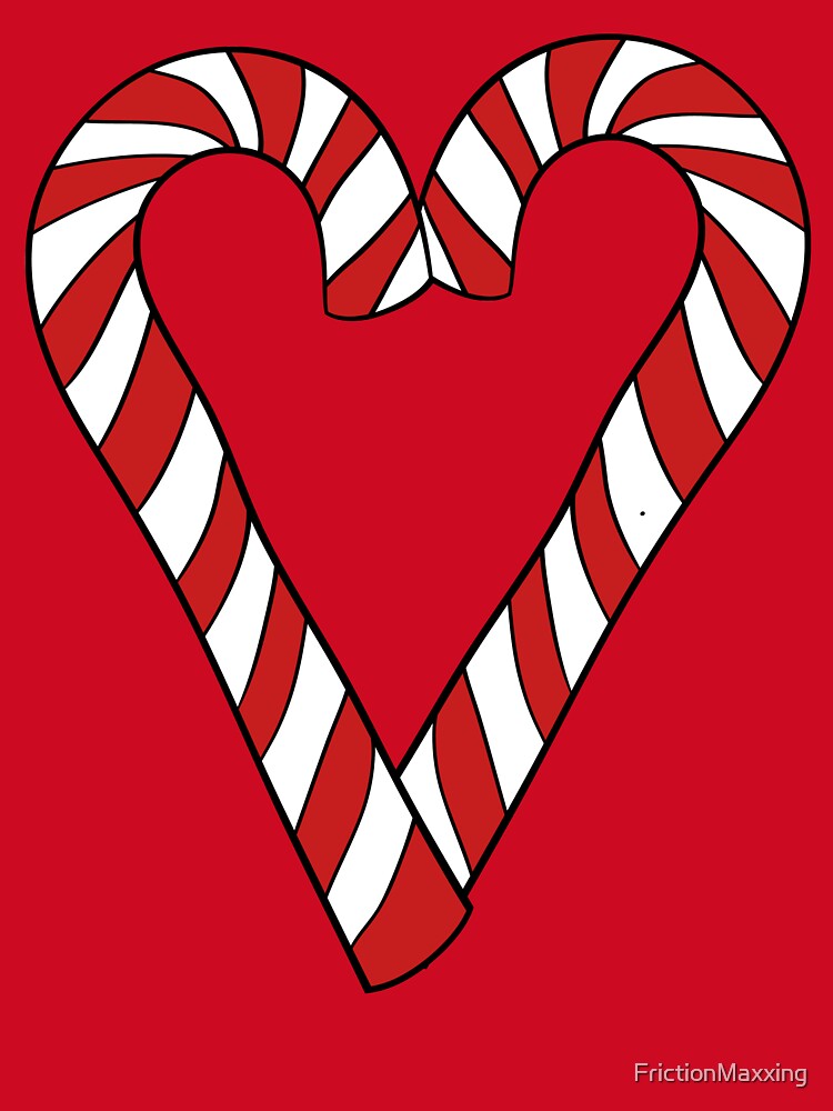 Candy cane heart by FrictionMaxxing