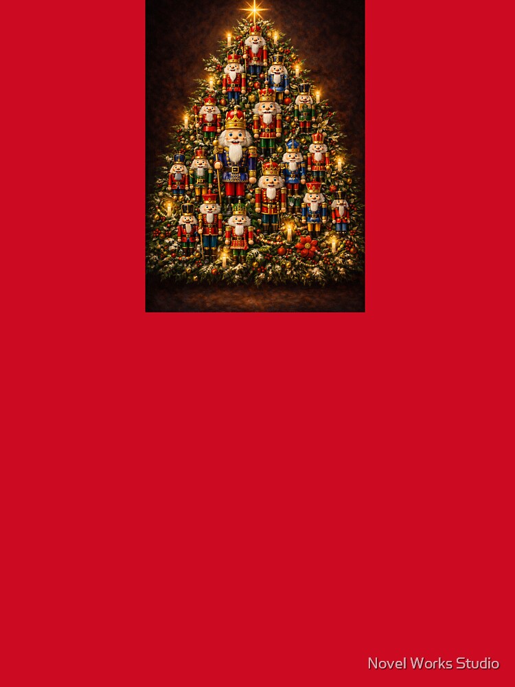 For the Love of Nutcrackers | Classic Nutcracker Christmas Tree Art by Novel Works Studio