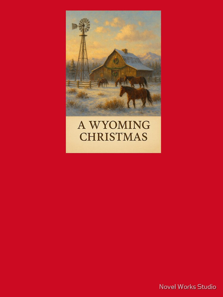A Wyoming Christmas – Rustic Ranch Winter Landscape by Novel Works Studio
