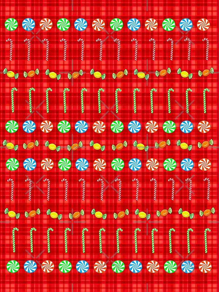 Merry Christmas Candy Canes by Sartoris Art
