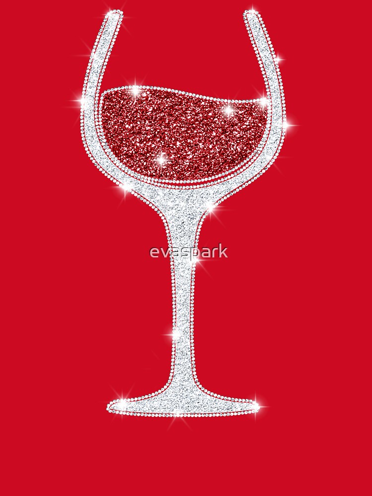 Burgundy Red Wine Glass, Funny Christmas T-Shirt by evaspark