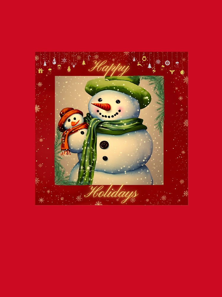 Happy Holidays from Snowman and Snowbaby by DreamyEscapism