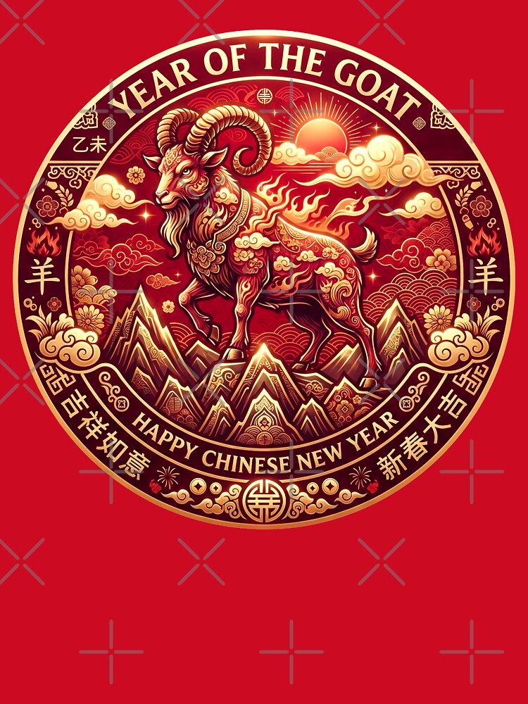 Auspicious Golden Year of the Goat 2027 by taogiauco
