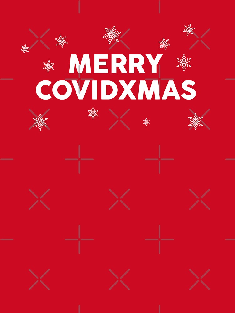Merry Covidxmas Happy New Year Funny Text Gift by GoldenDov