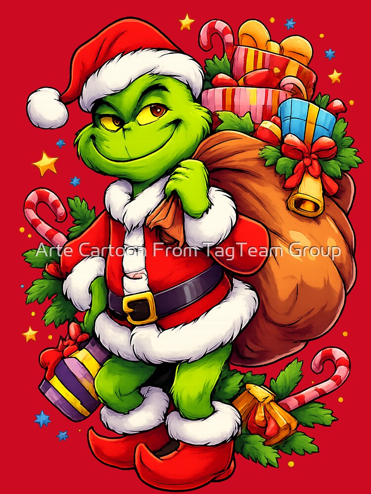 the Grinch Green Christmas Grump Illustration by Arte Cartoon From TagTeam Group