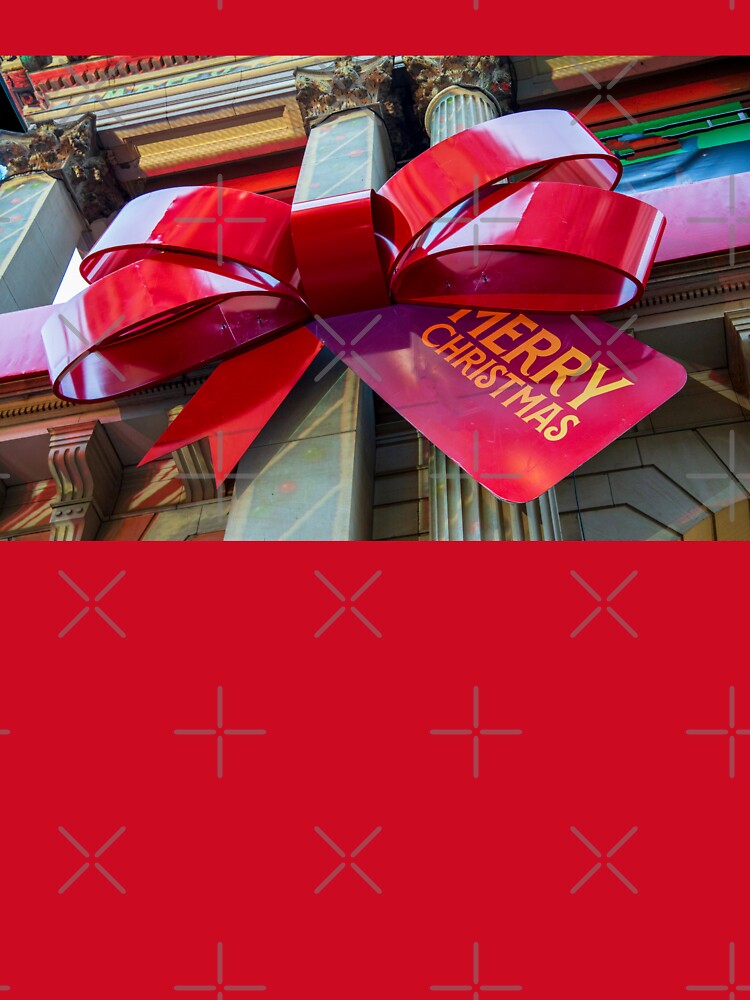 Red Christmas Bow with Merry Christmas by ea-photos