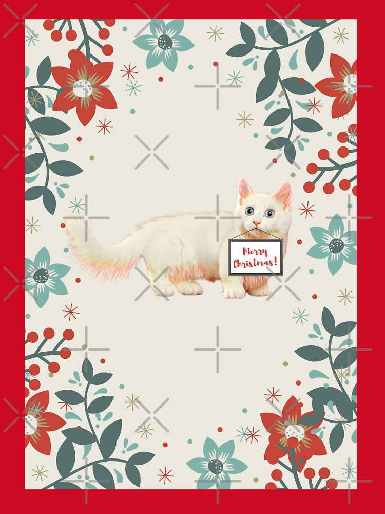 Christmas Munchkin cat by AnnaAndVibes