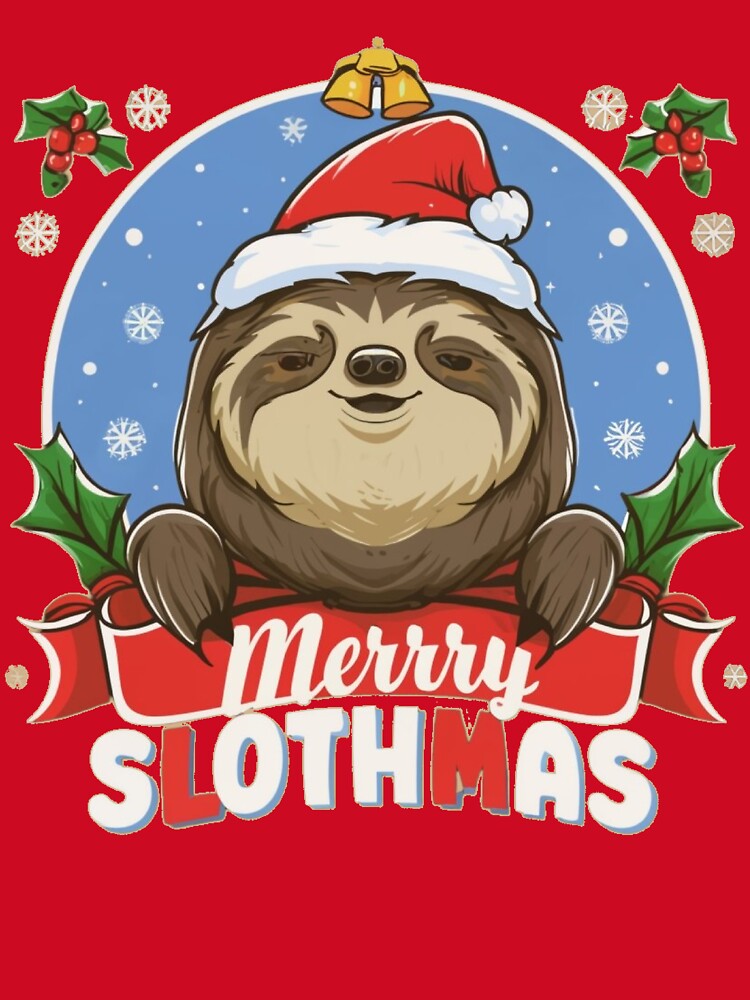 Merry Slothmas for Christmas Sloth Lover by Laugh-Lines