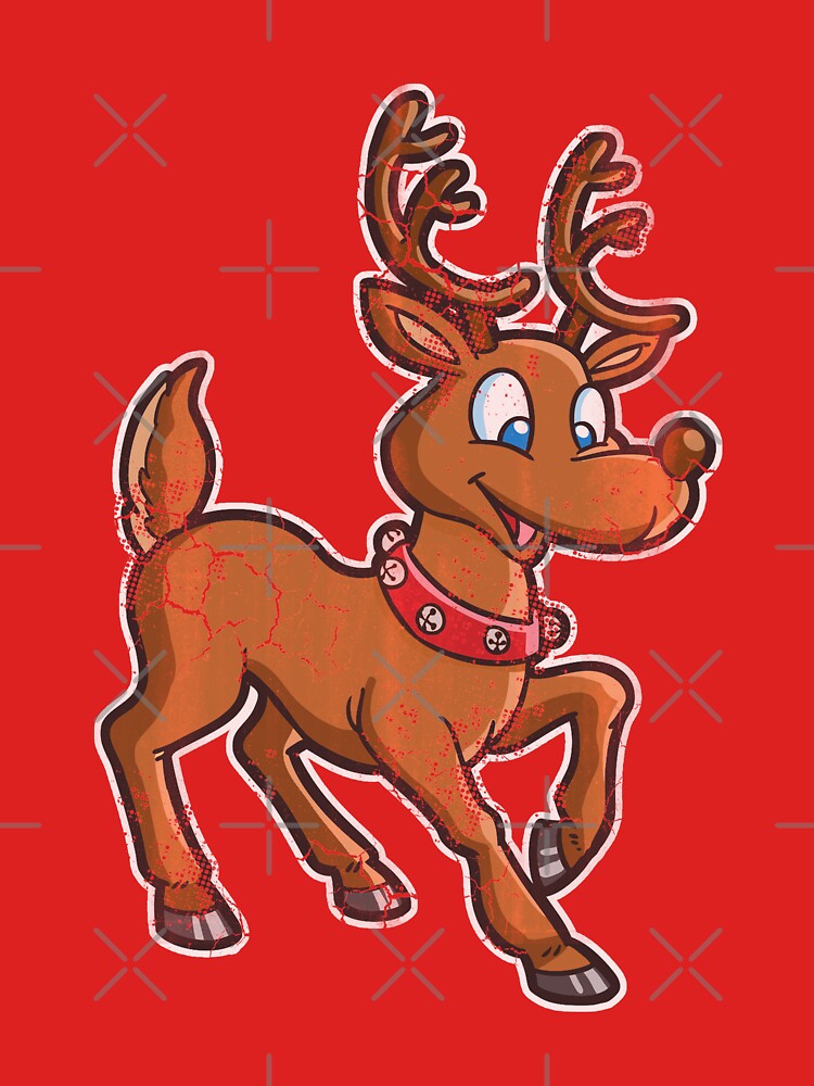Christmas Reindeer Vintage by frittata