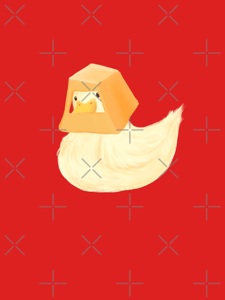 Little duck wearing an orange hat by 236Reel