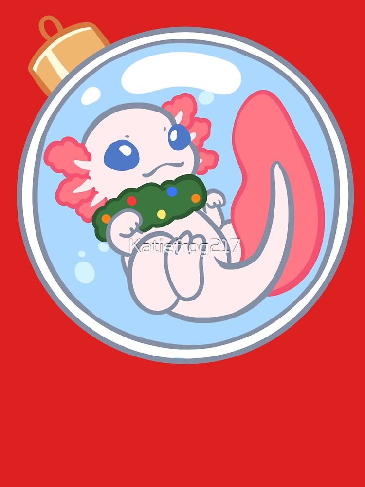 Christmas Ornament Axolotl by Katiefrog217