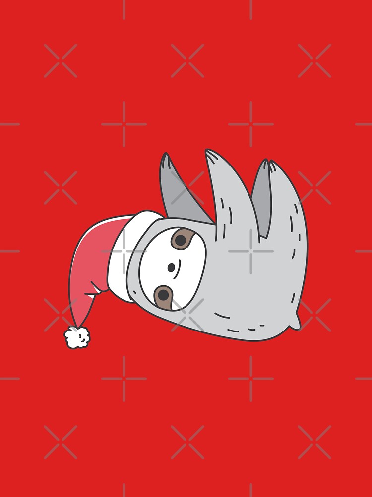 Christmas Sloth Pattern by Miri-Noristudio