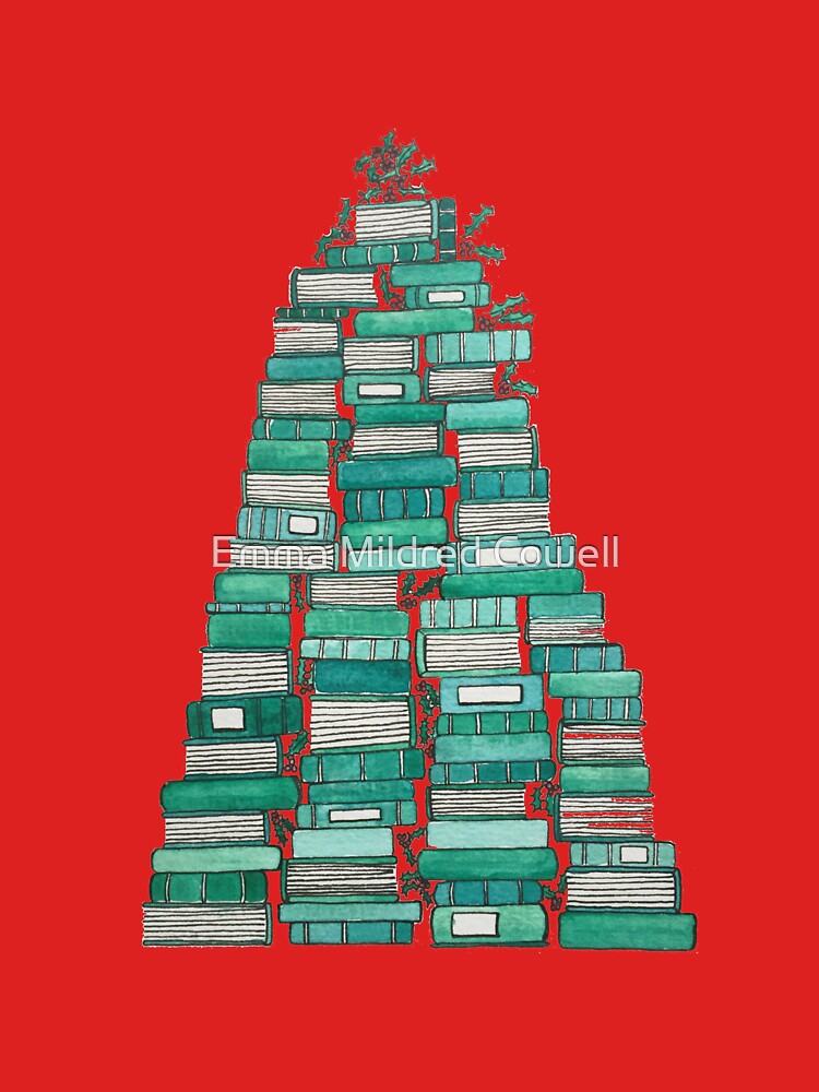 Bookish Christmas Tree by Emma Mildred Cowell